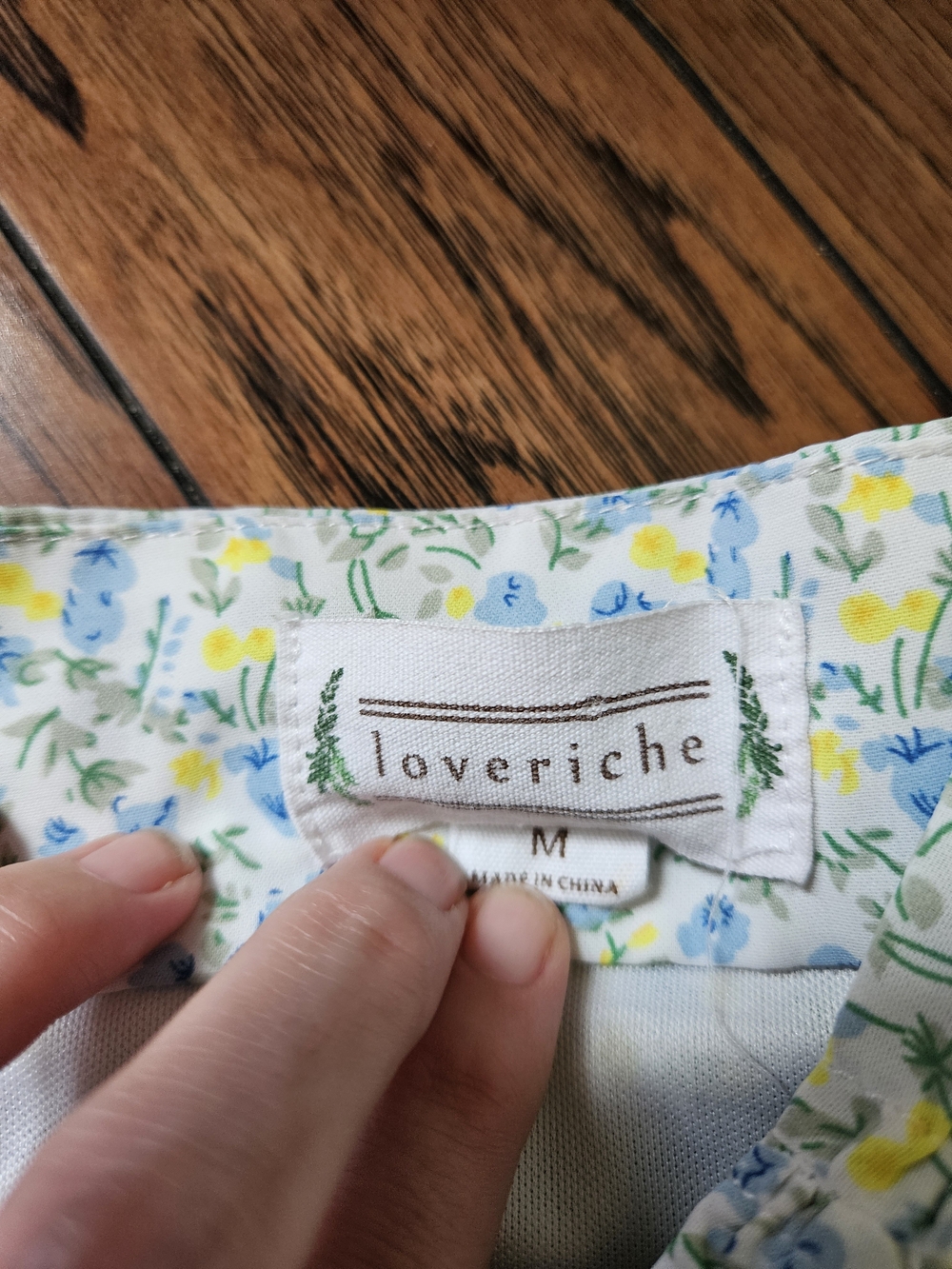 Floral Ruched Mini Skirt in Light Blue and Yellow - Picture 4 of 7